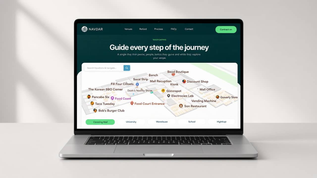 NavDar indoor wayfinding platform.