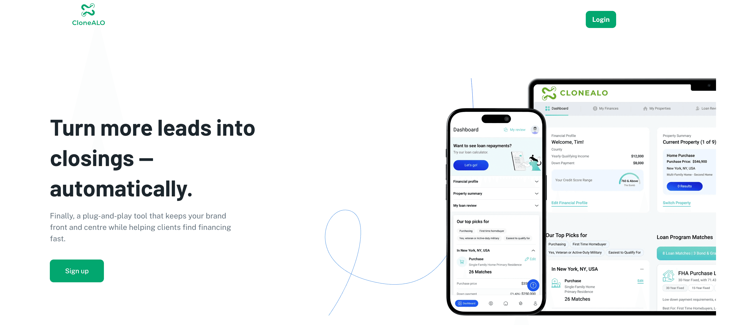 CloneALO — Loan Officer SaaS Platform screenshot 1