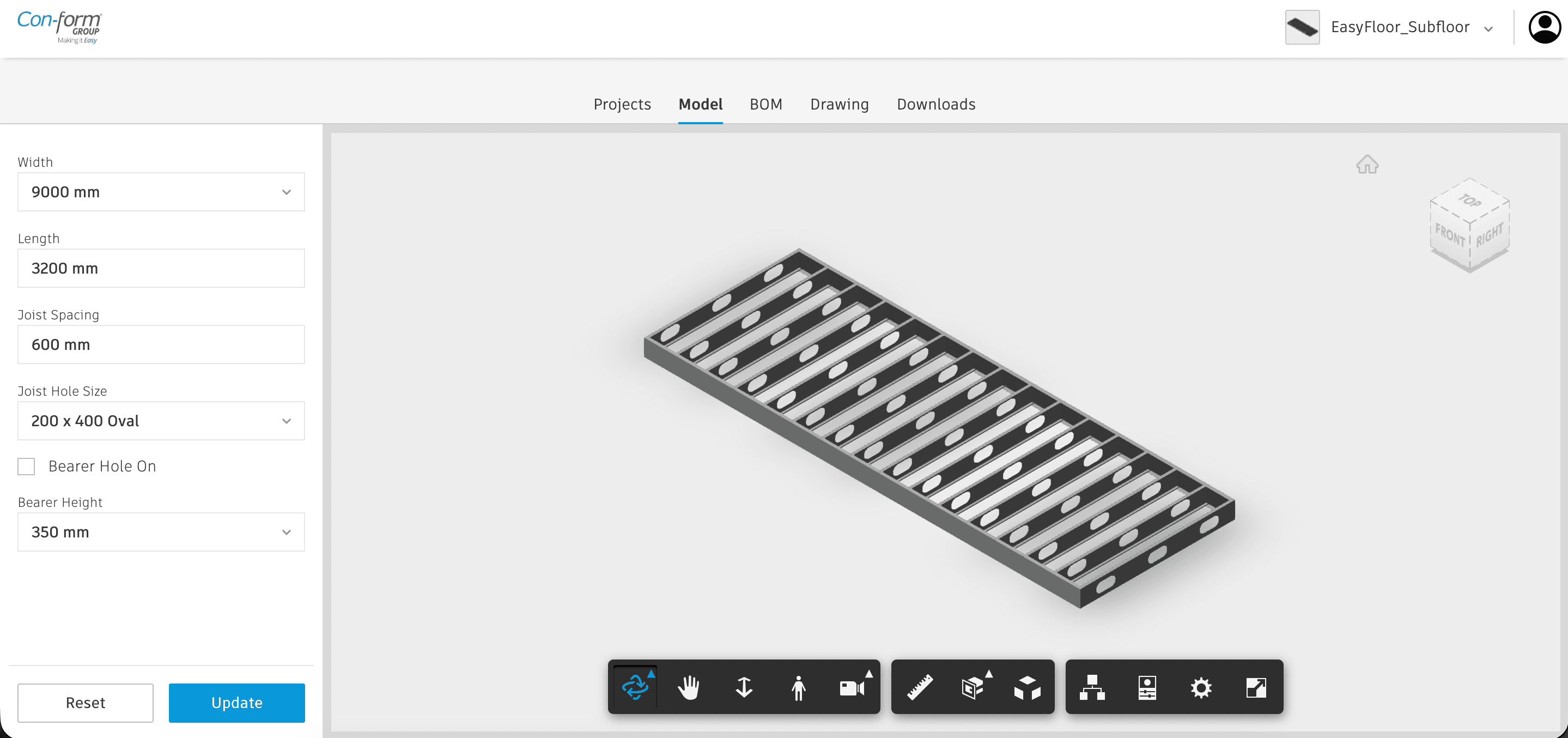 Conform screenshot 1