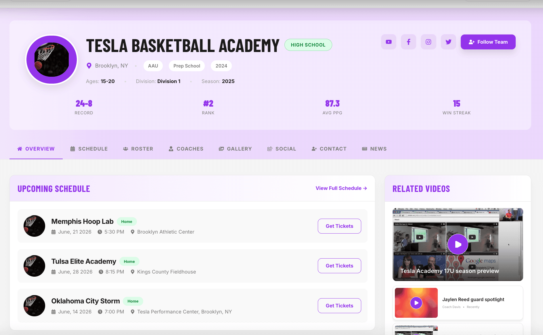 Undiscovered Hoops Subsite screenshot 1