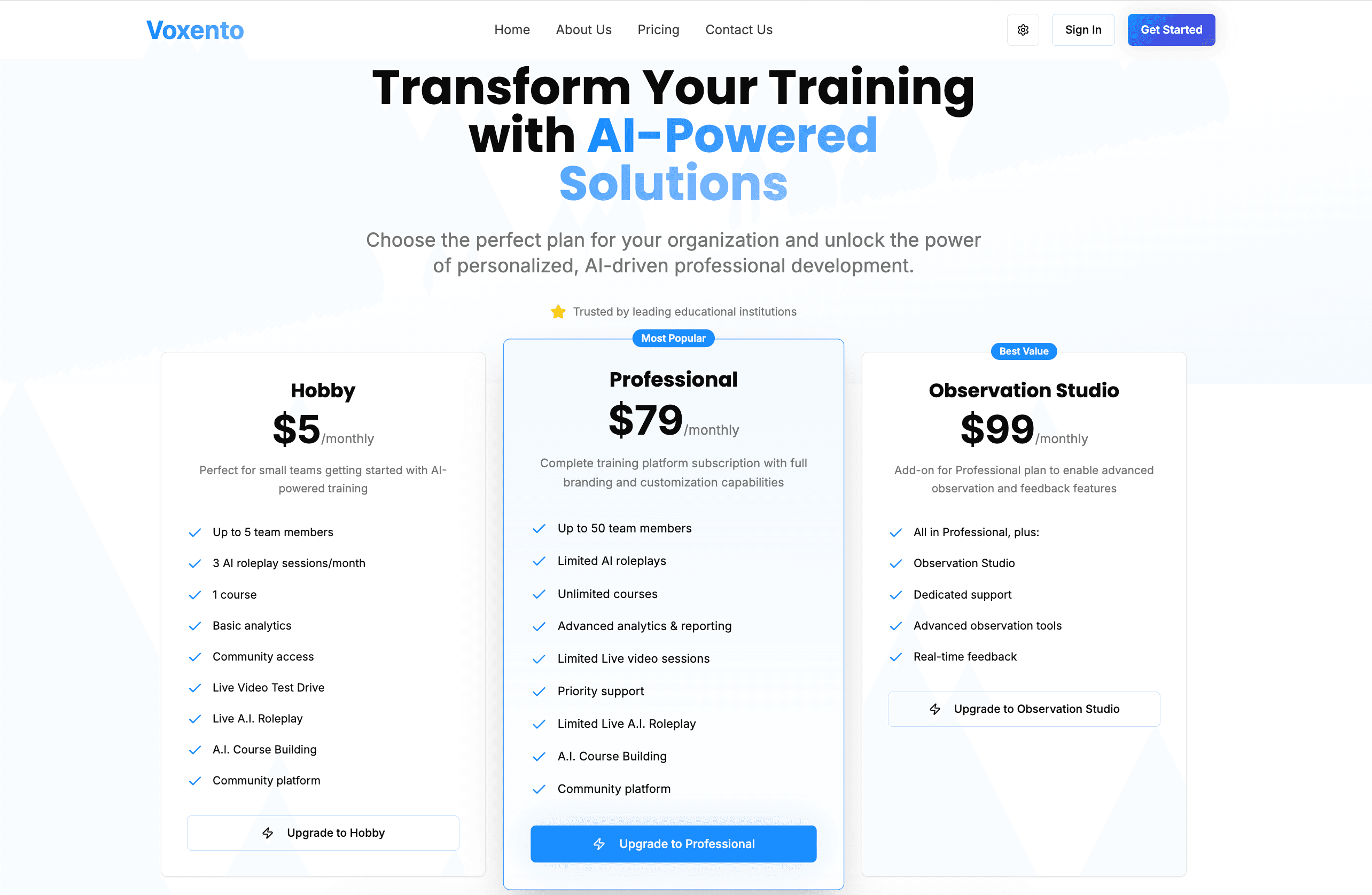 Voxento — AI Communication, Transcription & Course Audio Modules screenshot 3
