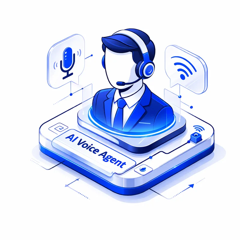 AI calling agent illustration