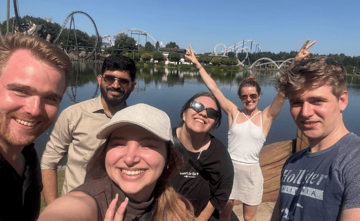 TkTurners team selfie at the park.