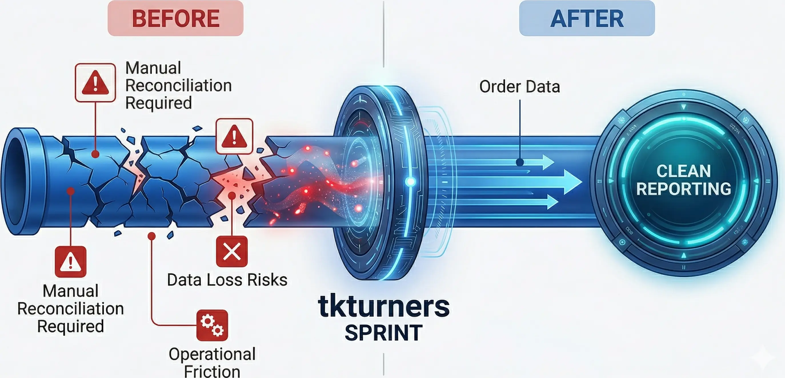 Retail operations map showing how payment, reporting, and reconciliation breakdown can be repaired through a focused systems sprint.