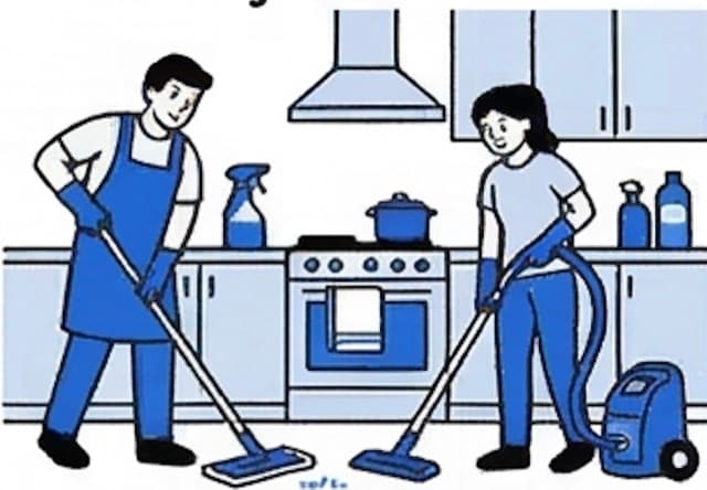 Home Cleaning Services automation blueprint illustration