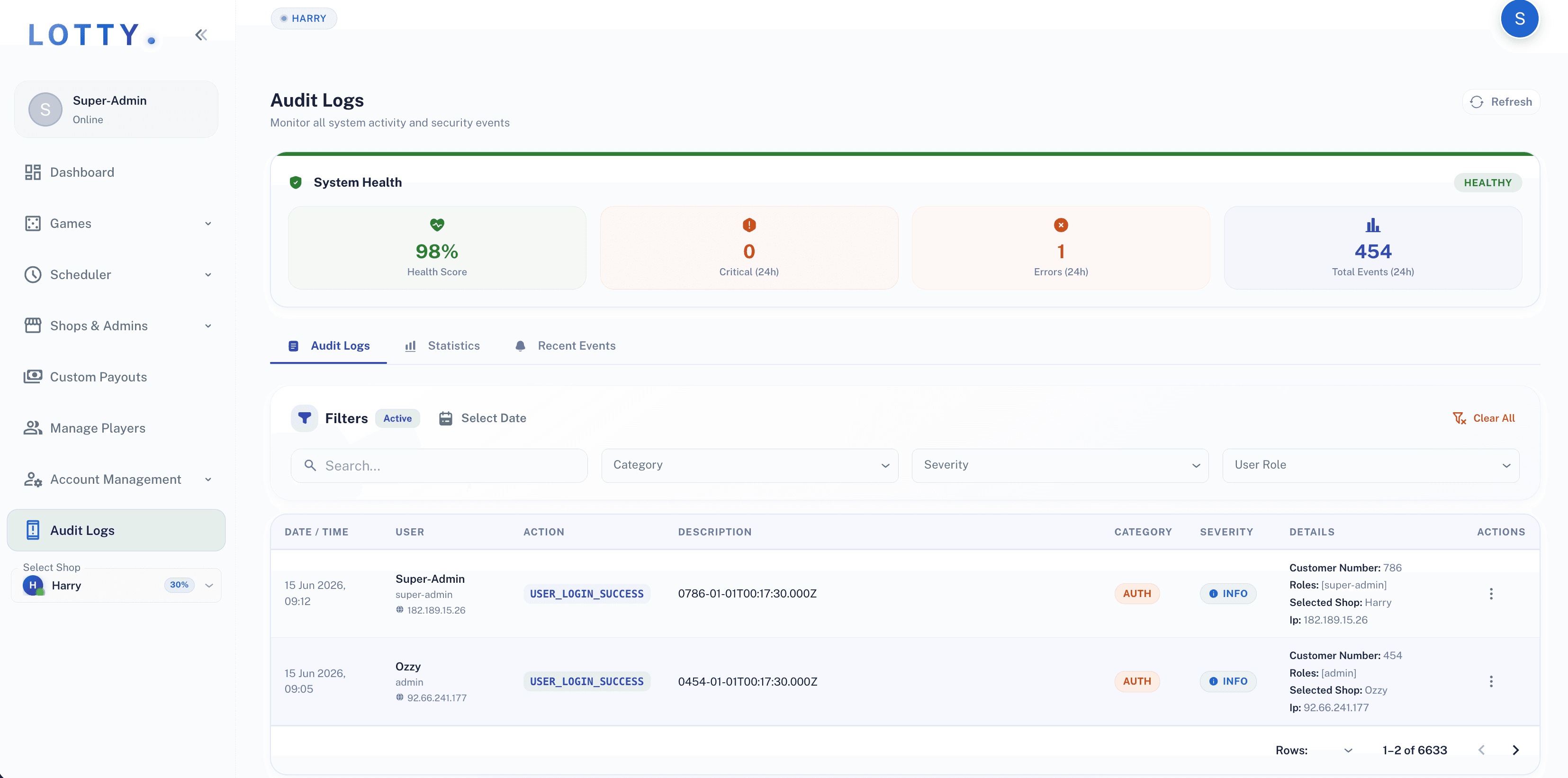 Lotty / Lottery Management System project preview