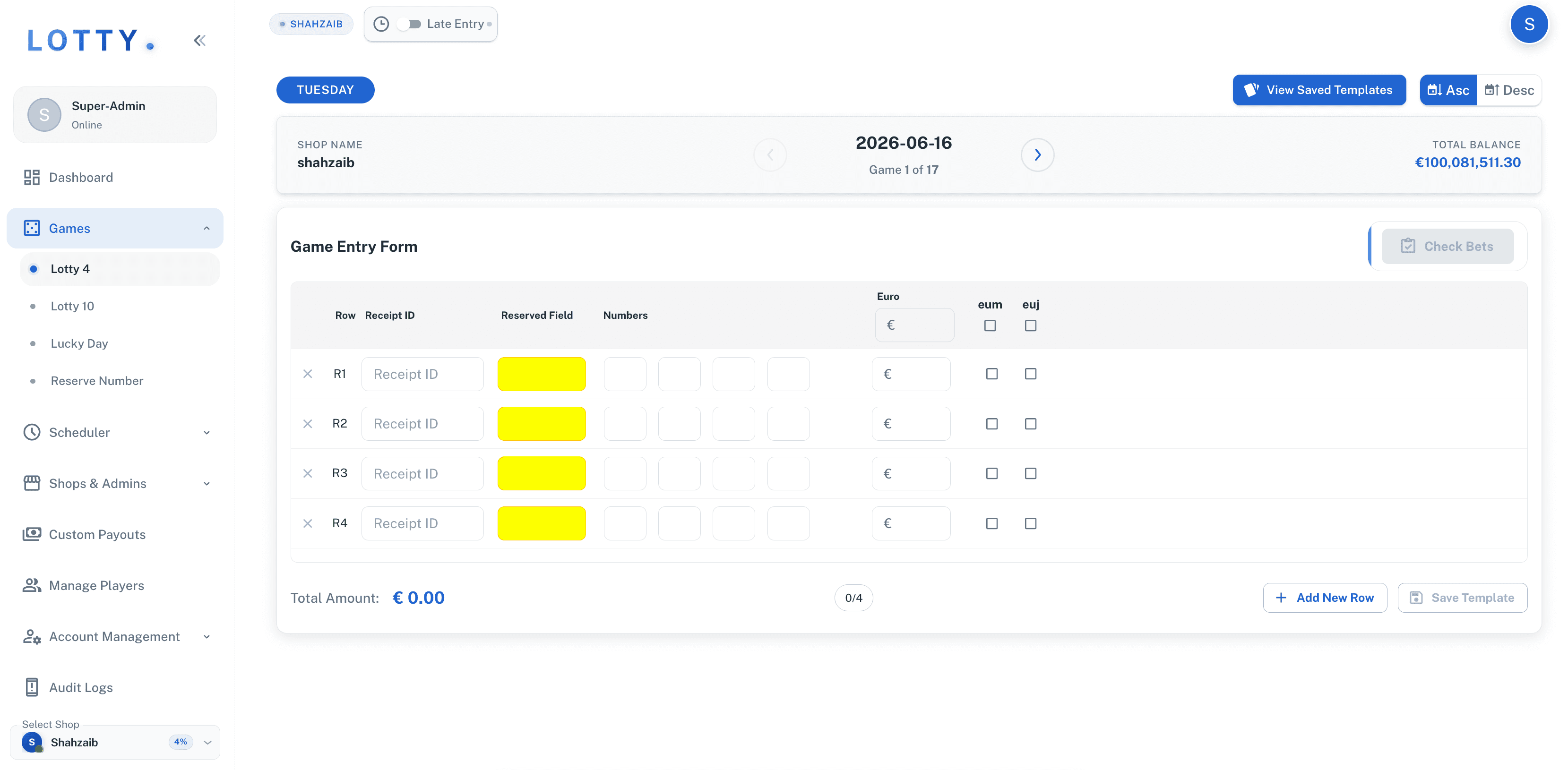 Lotty / Lottery Management System screenshot 1
