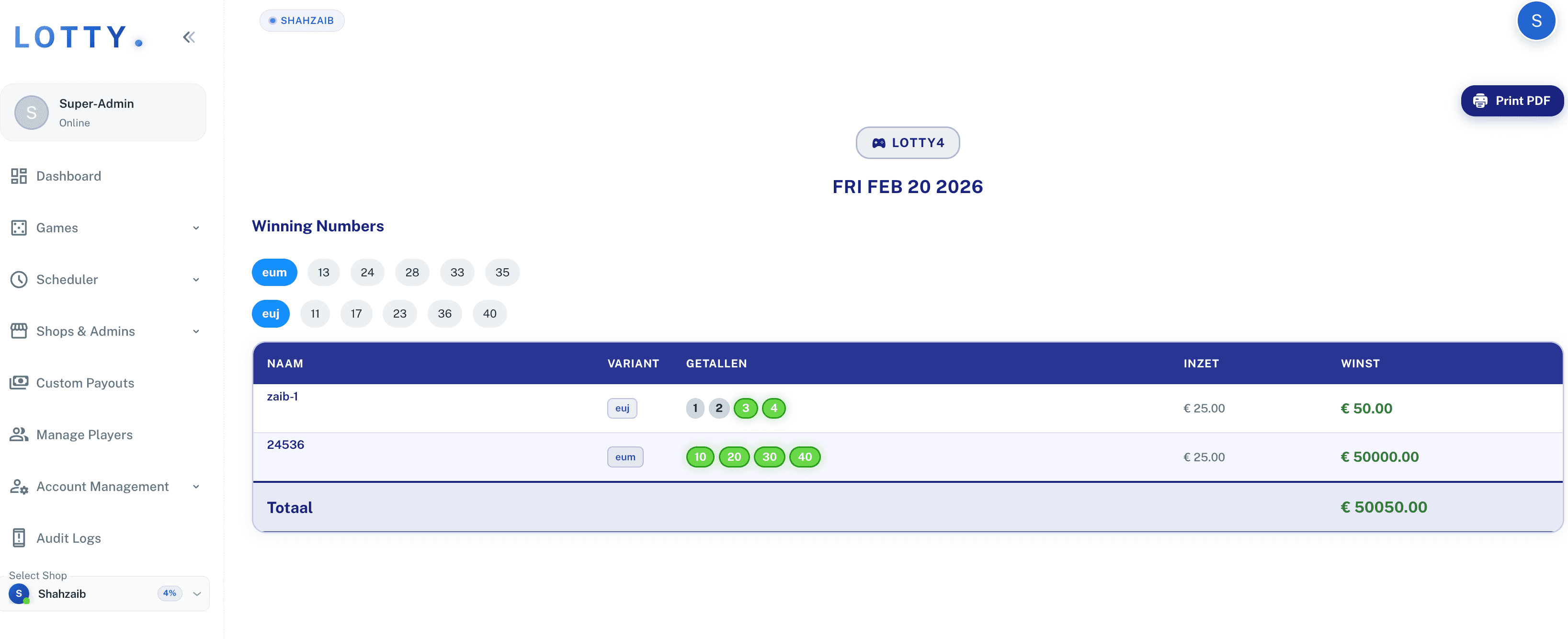 Lotty / Lottery Management System screenshot 5