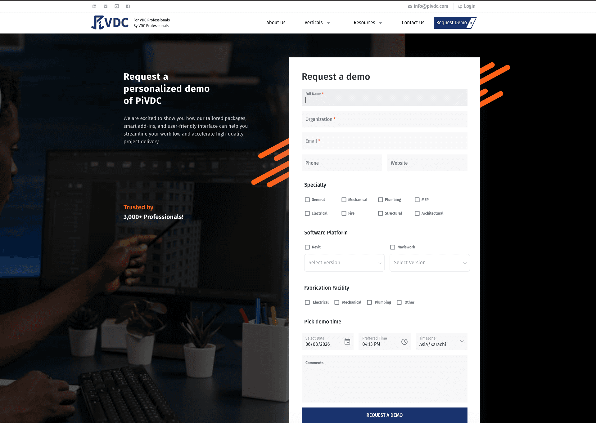 PiVDC Website screenshot 7