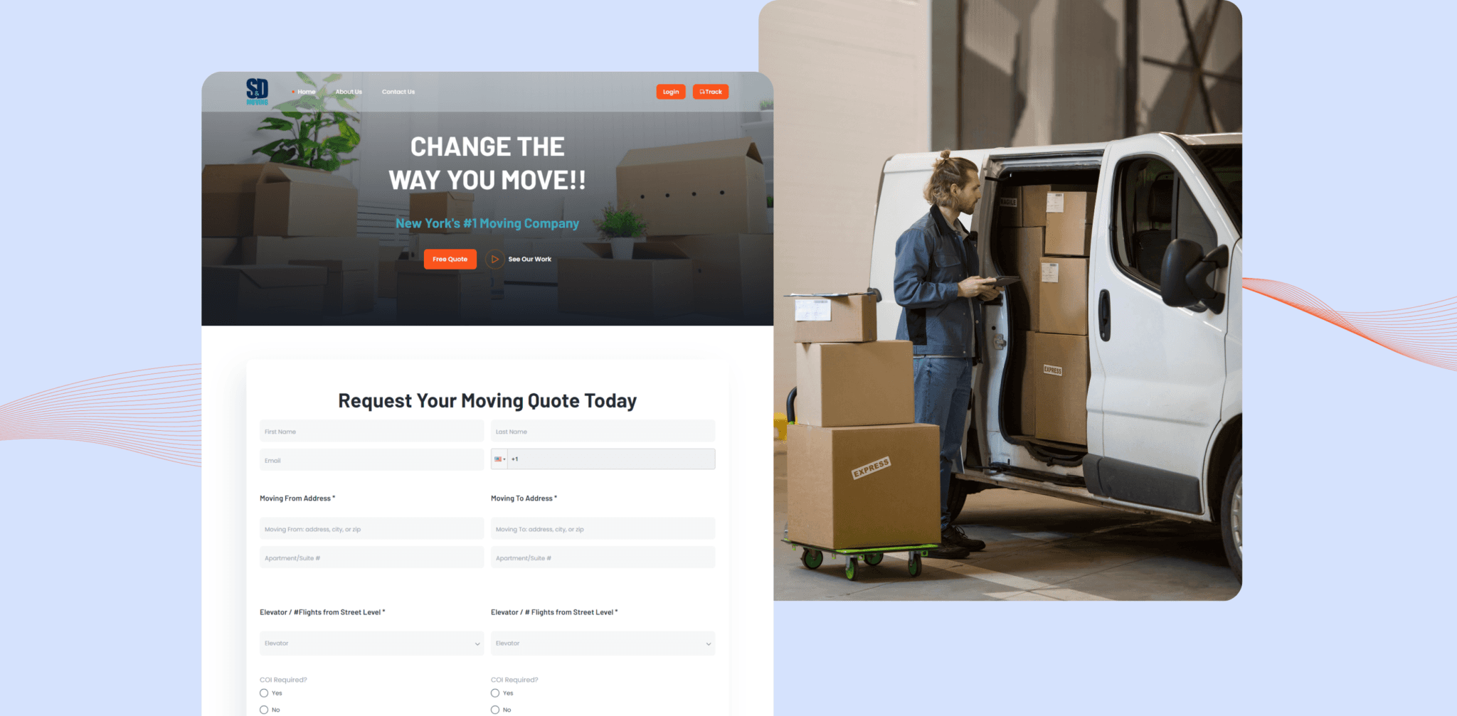 S&D Moving project preview