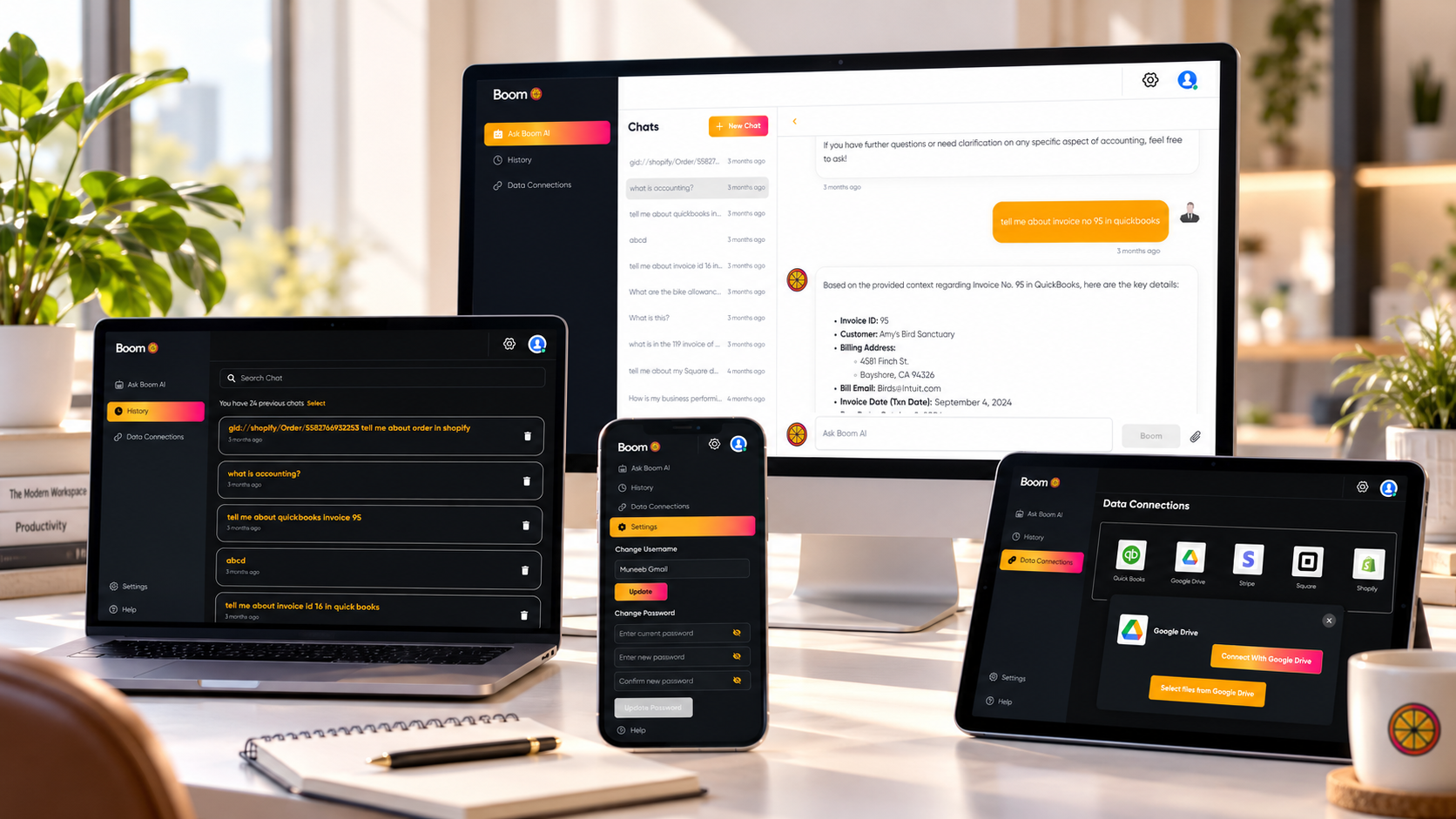 Boom AI hero product overview