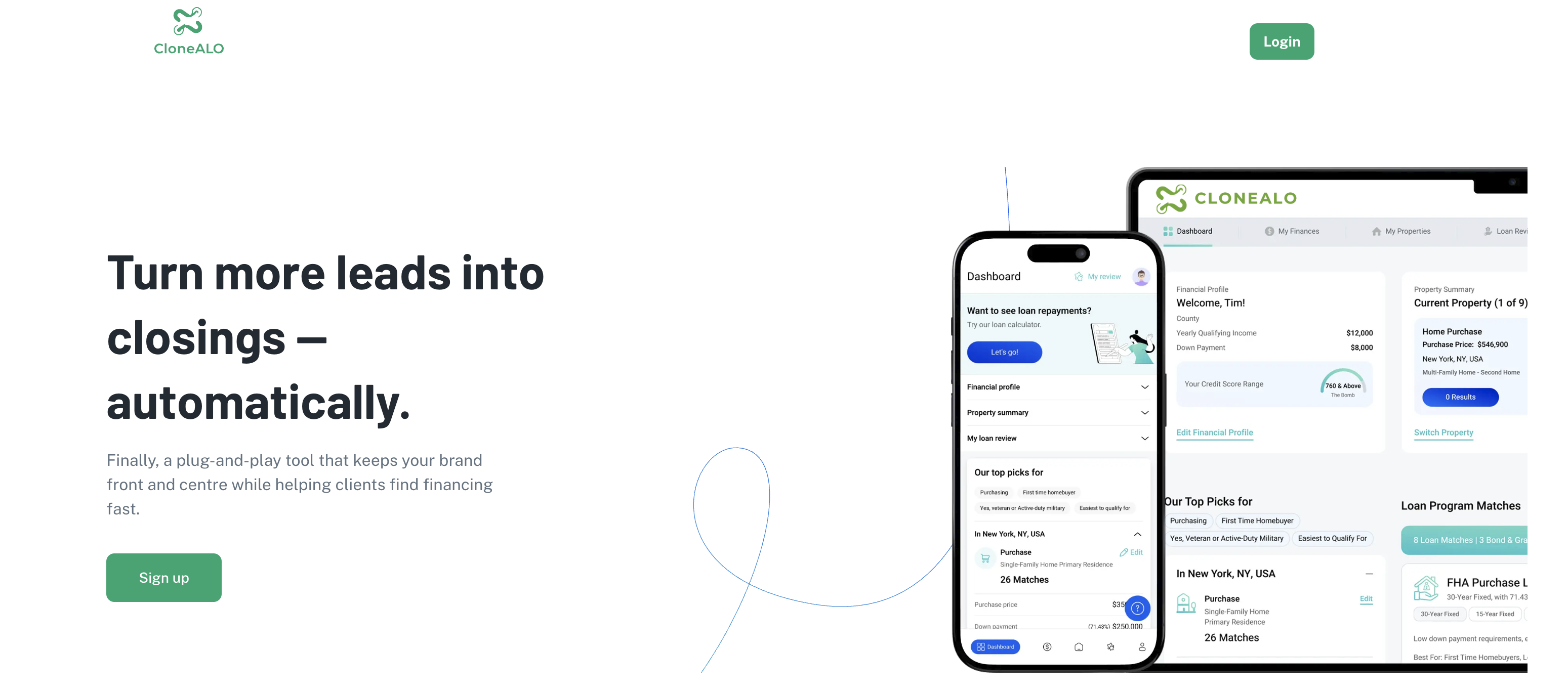 CloneALO — Loan Officer SaaS Platform screenshot 1