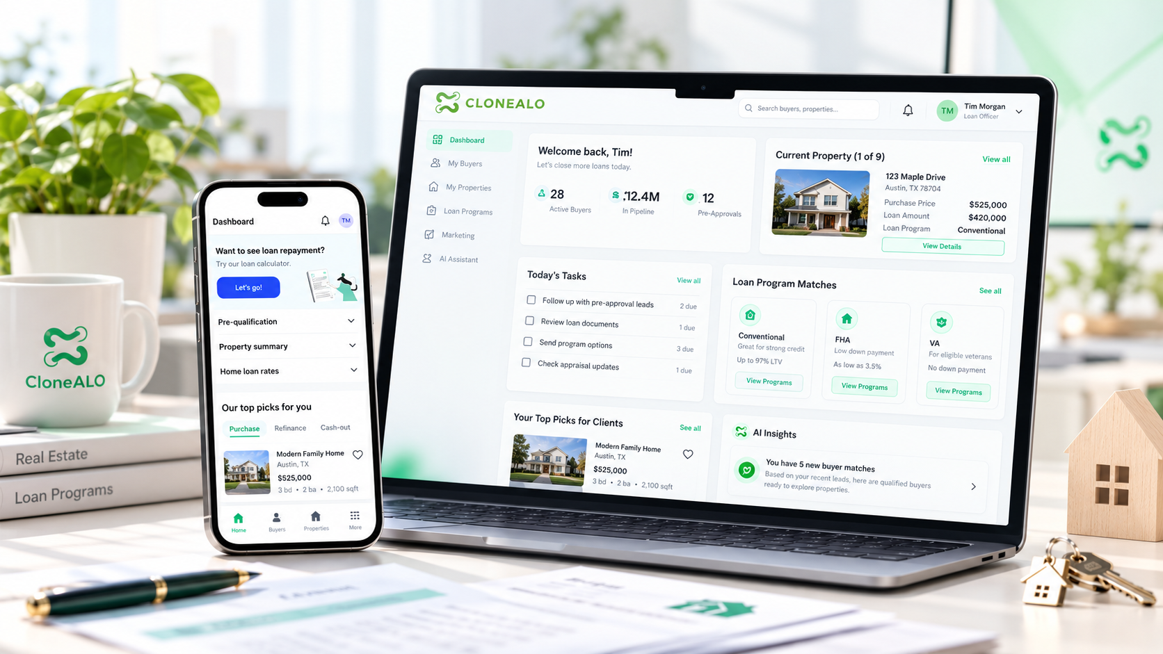 CloneALO, Loan Officer SaaS Platform project preview