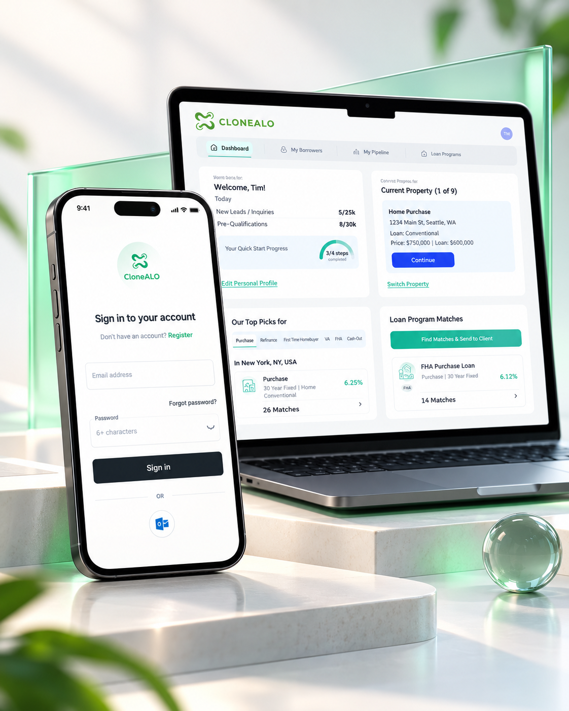 CloneALO, Loan Officer SaaS Platform Portraits 2