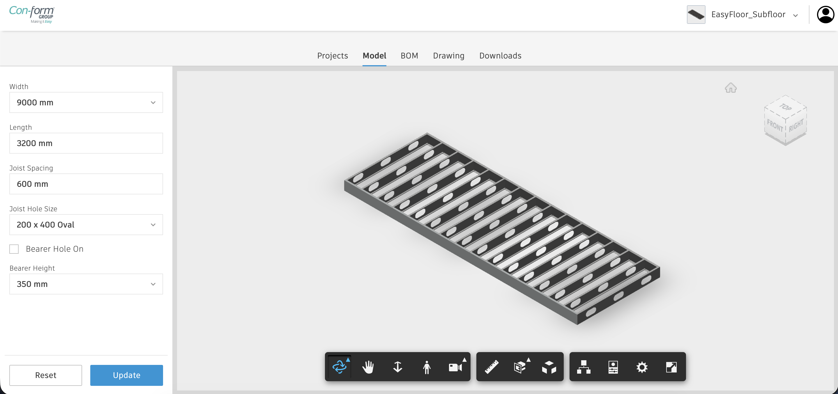 Conform screenshot 1