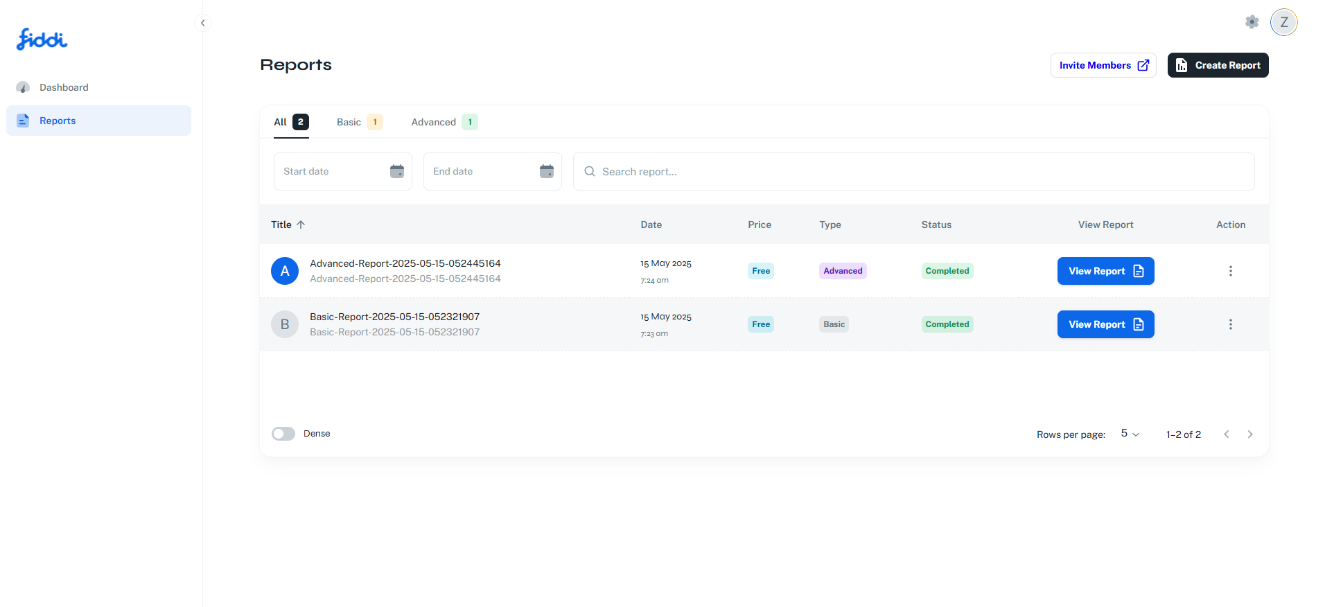 Fiddi.ai — AI Financial Platform, Digital Card & AI Report Builder screenshot 1
