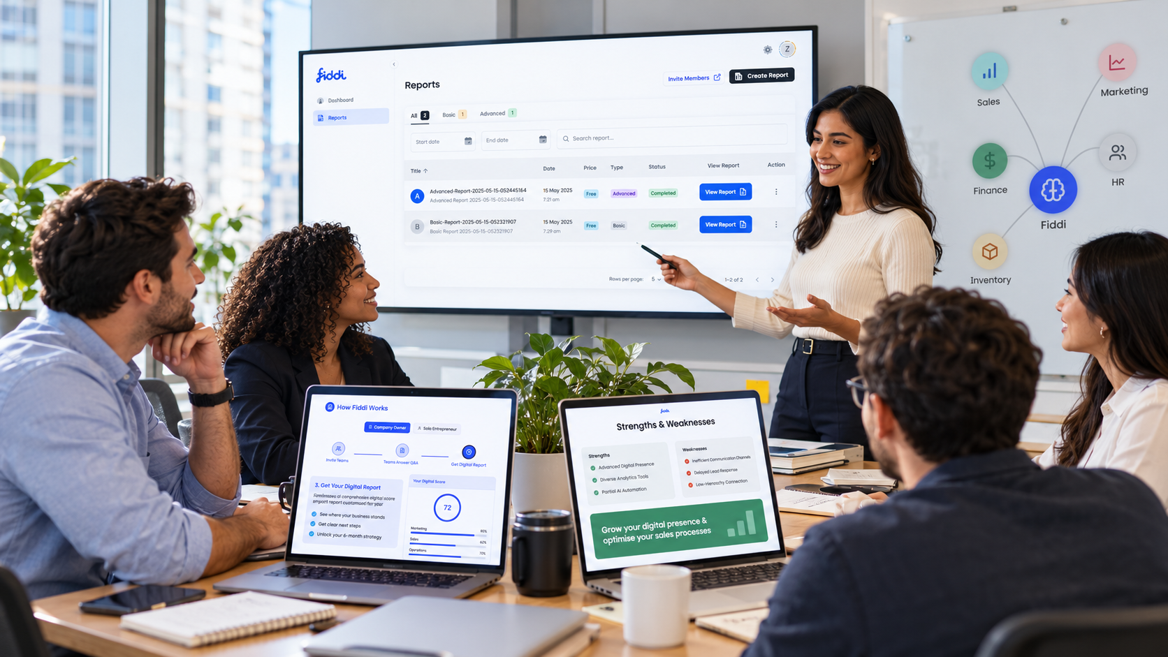 Fiddi.ai, AI Financial Platform, Digital Card & AI Report Builder Outcome 1