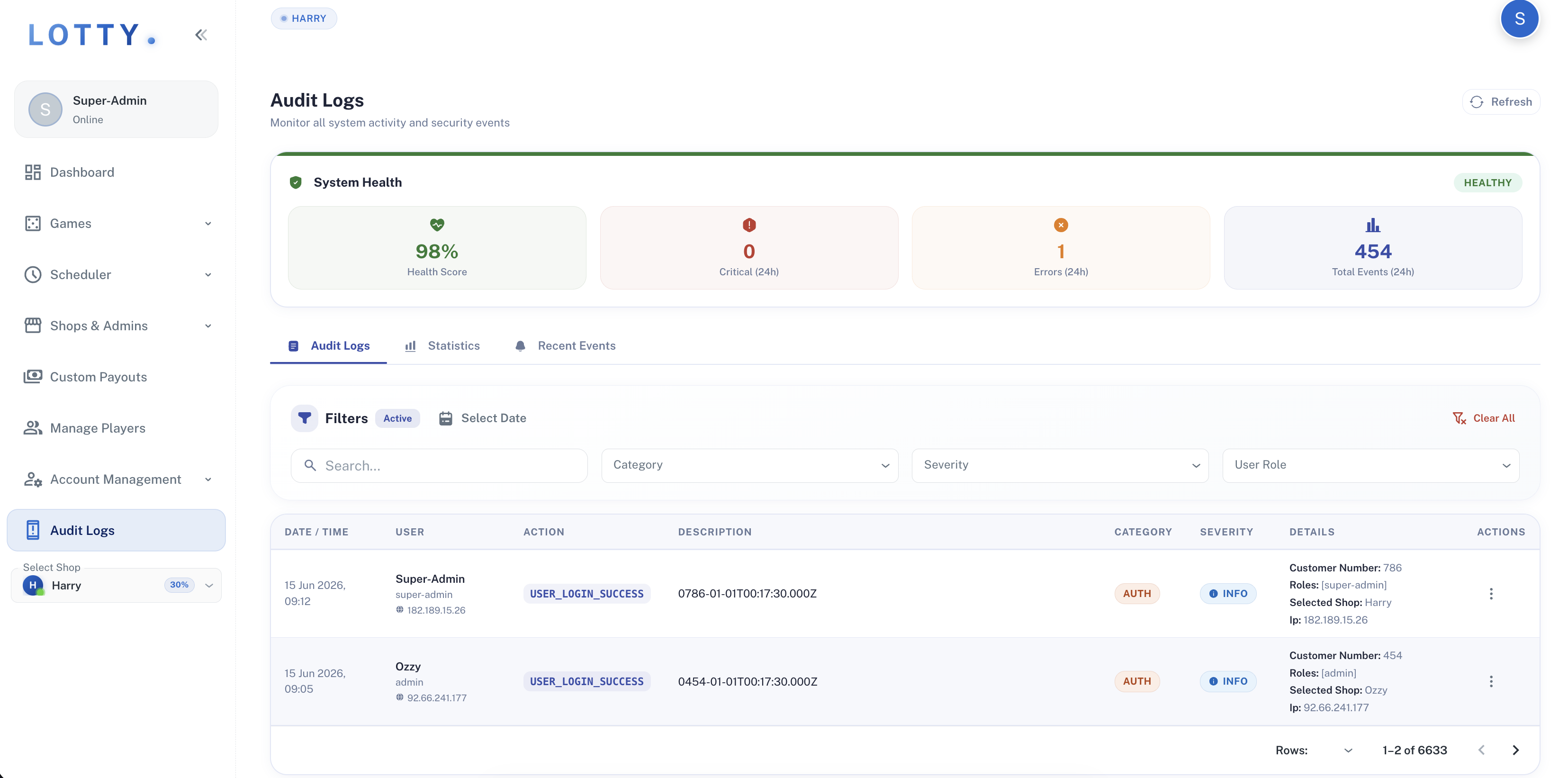Lotty / Lottery Management System project preview