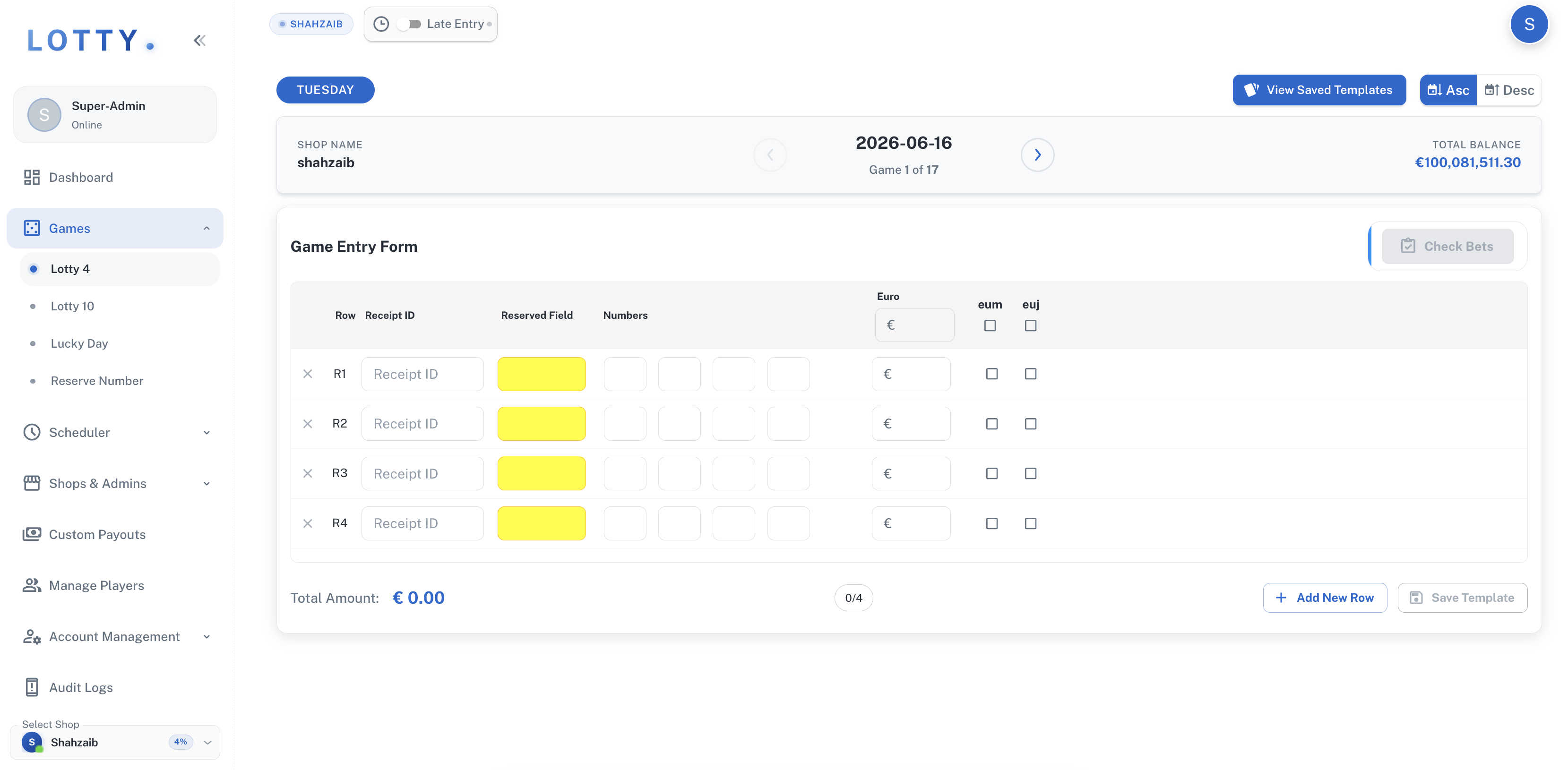 Lotty / Lottery Management System screenshot 1