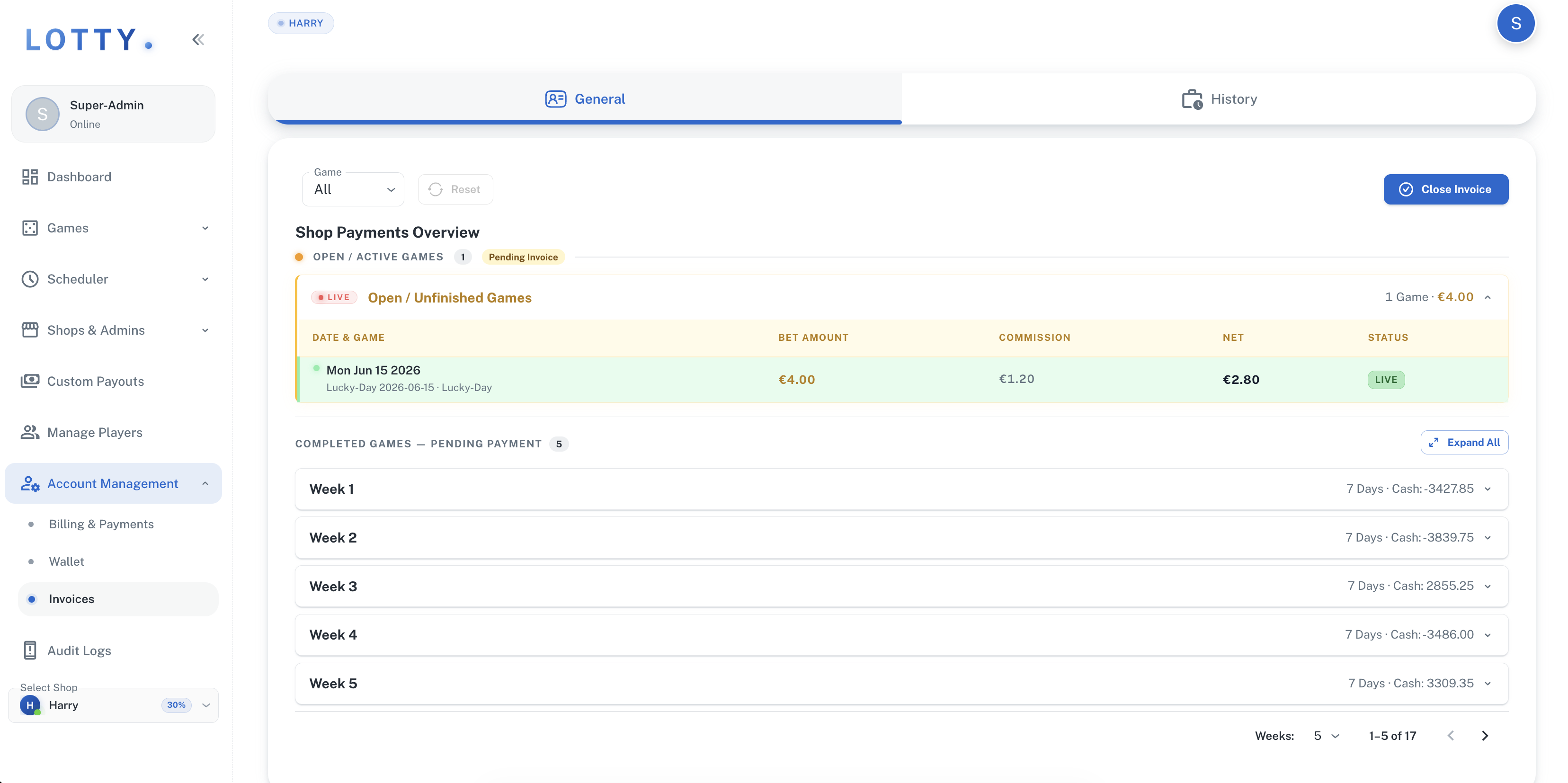 Lotty / Lottery Management System screenshot 2