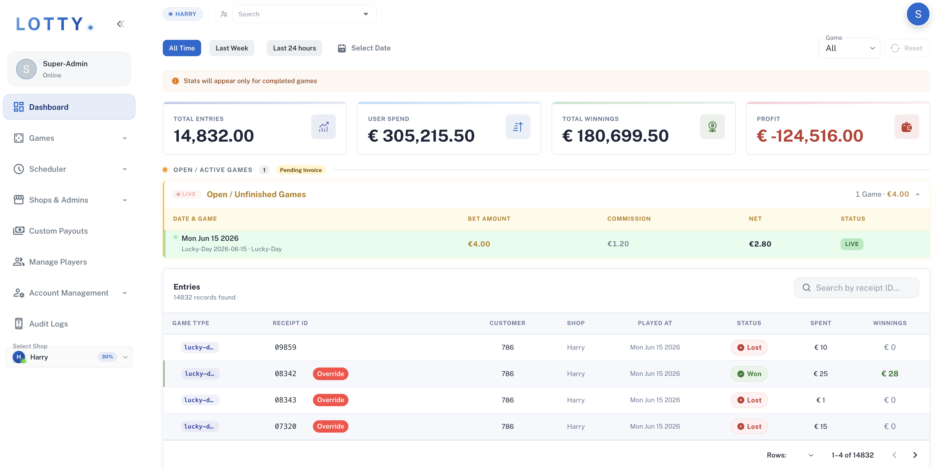 Lotty / Lottery Management System screenshot 4