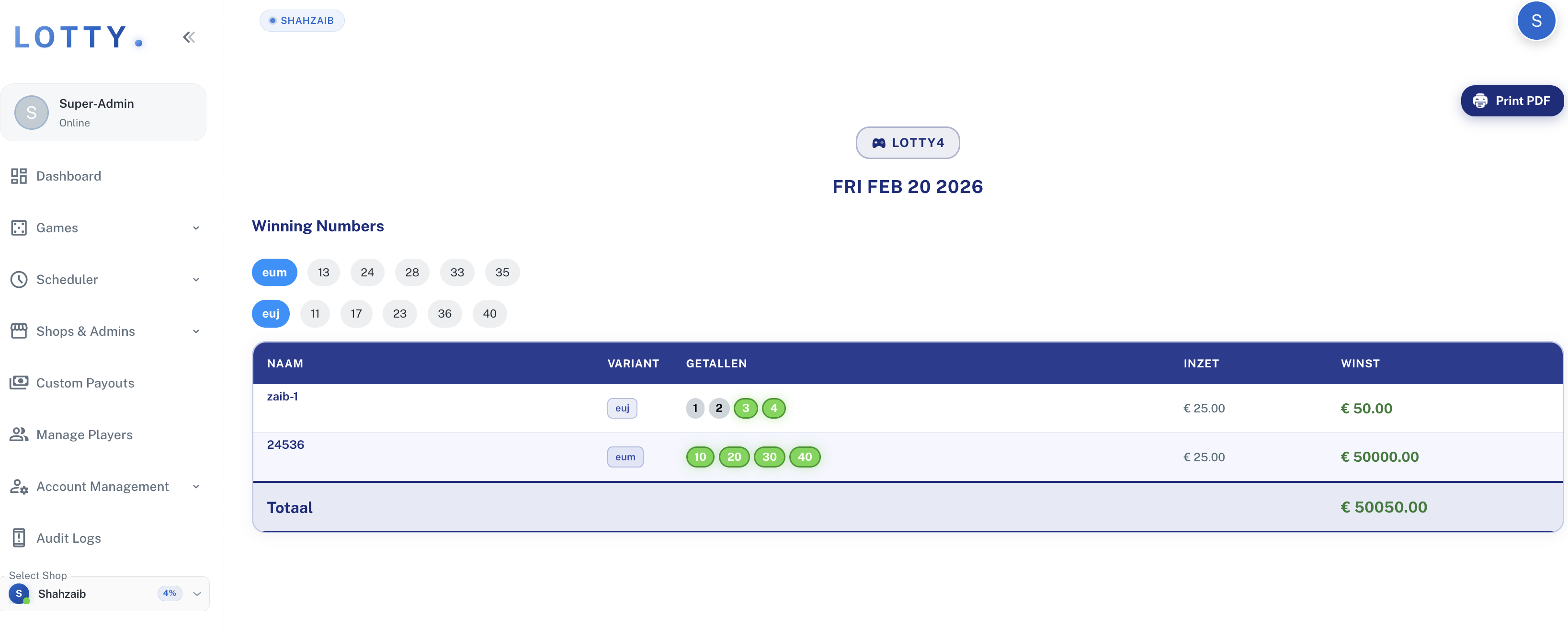 Lotty / Lottery Management System screenshot 5