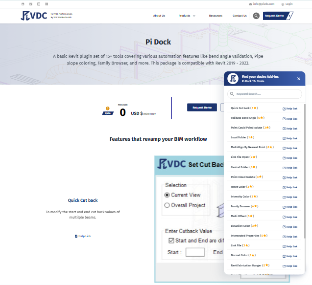 PiVDC Website screenshot 3