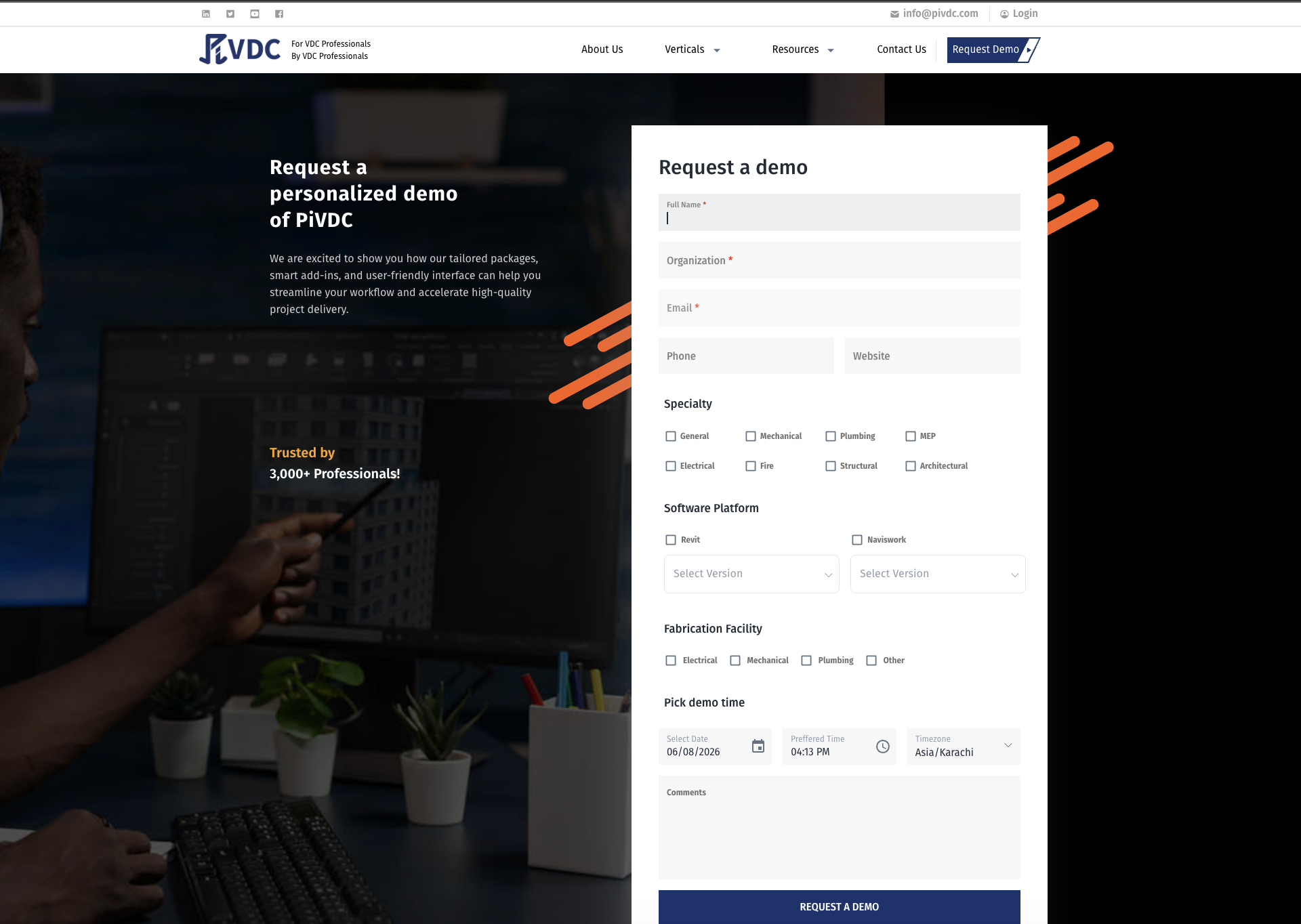 PiVDC Website screenshot 7