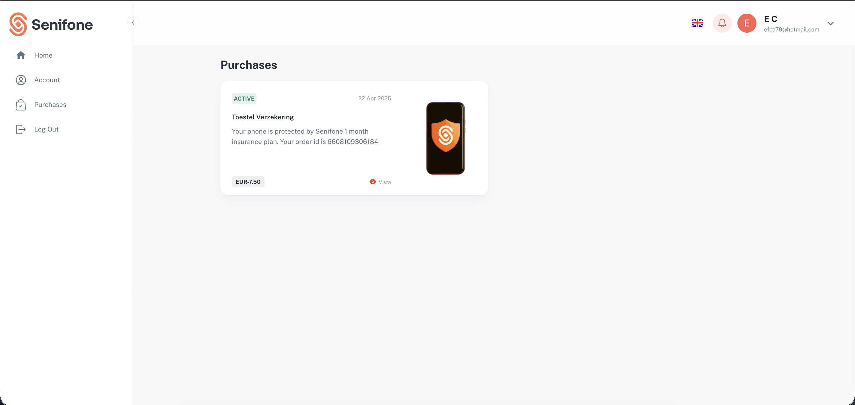Senifone Phone Insurance screenshot 2