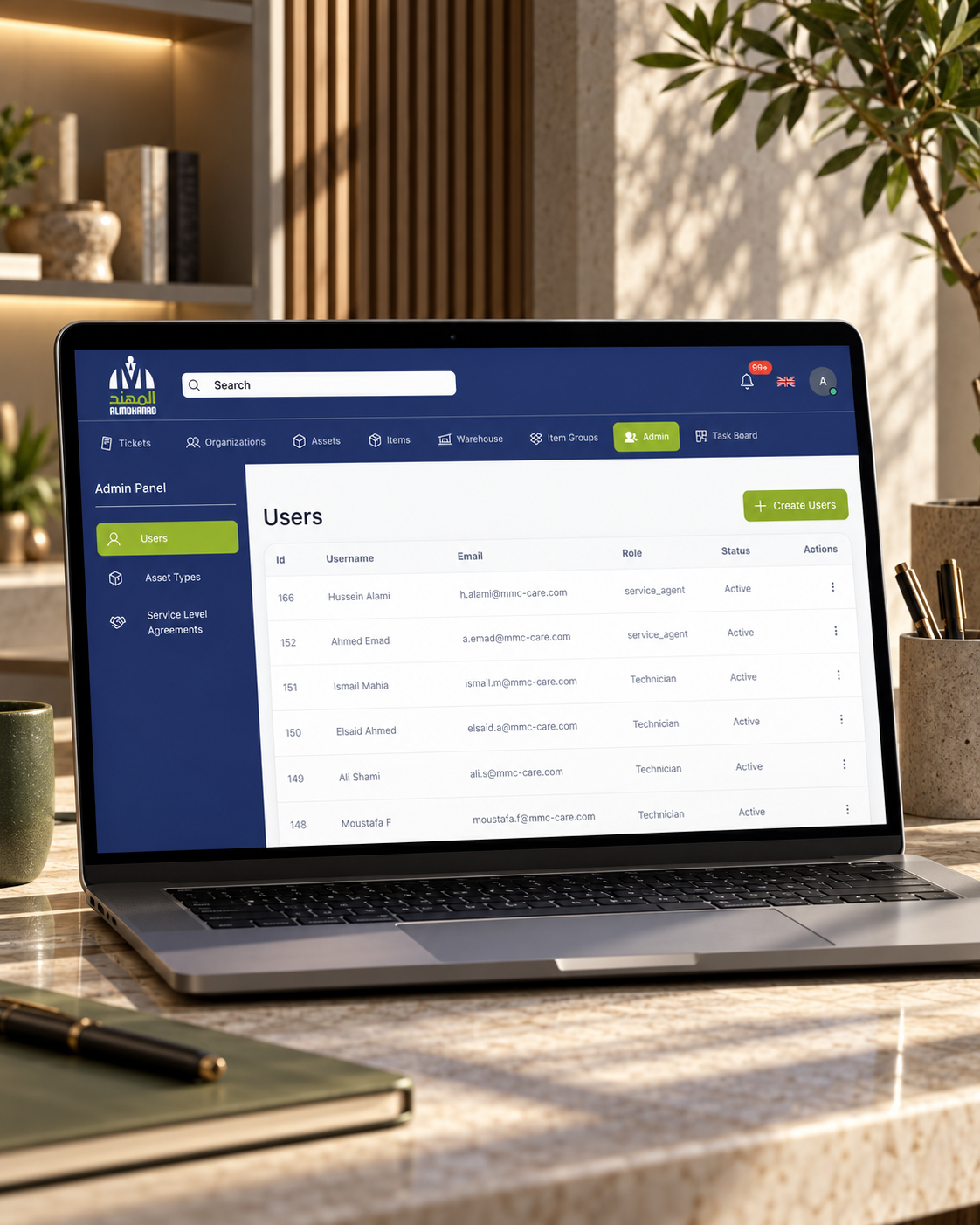 Service Management Software project visual 2