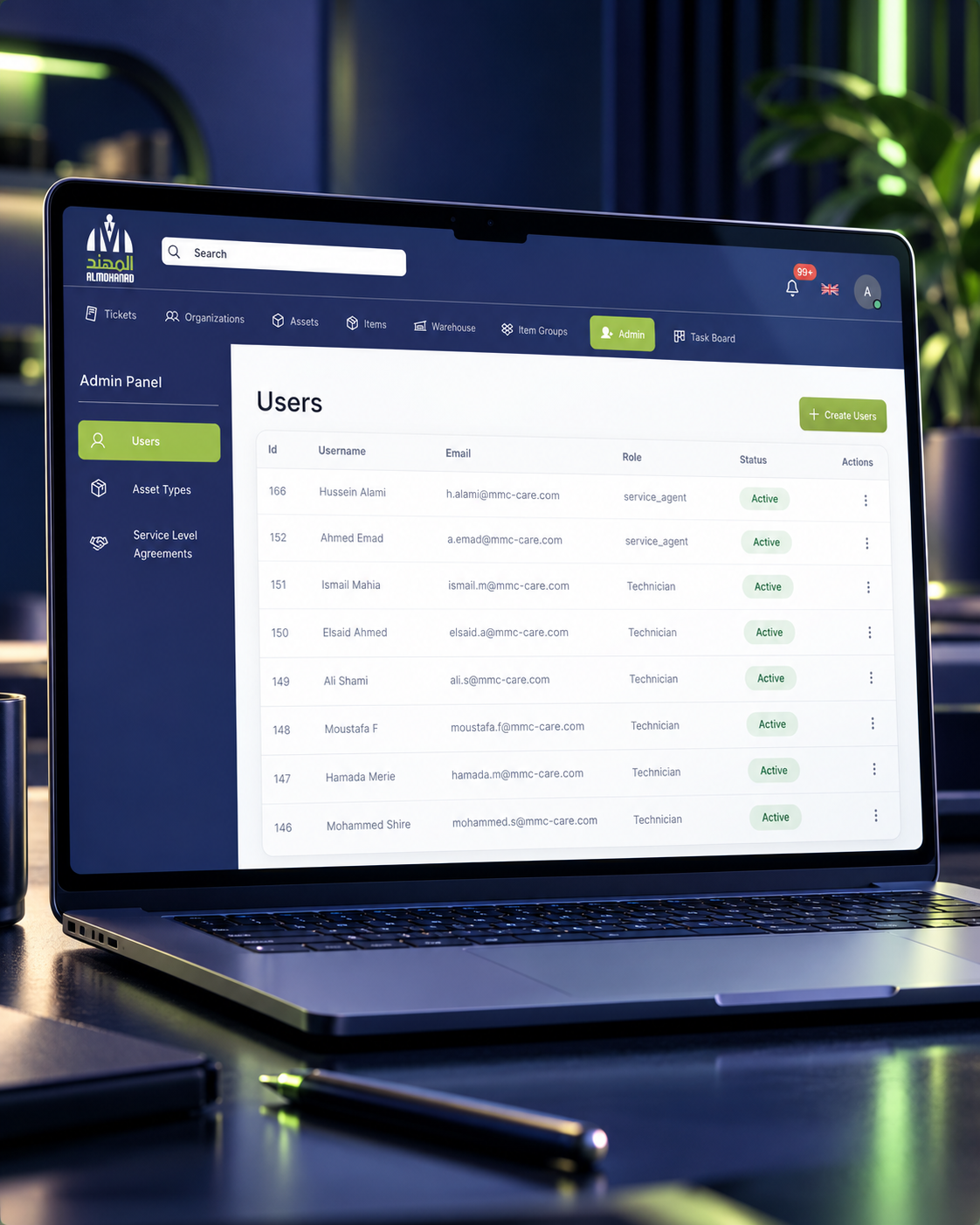 Service Management Software project visual 3