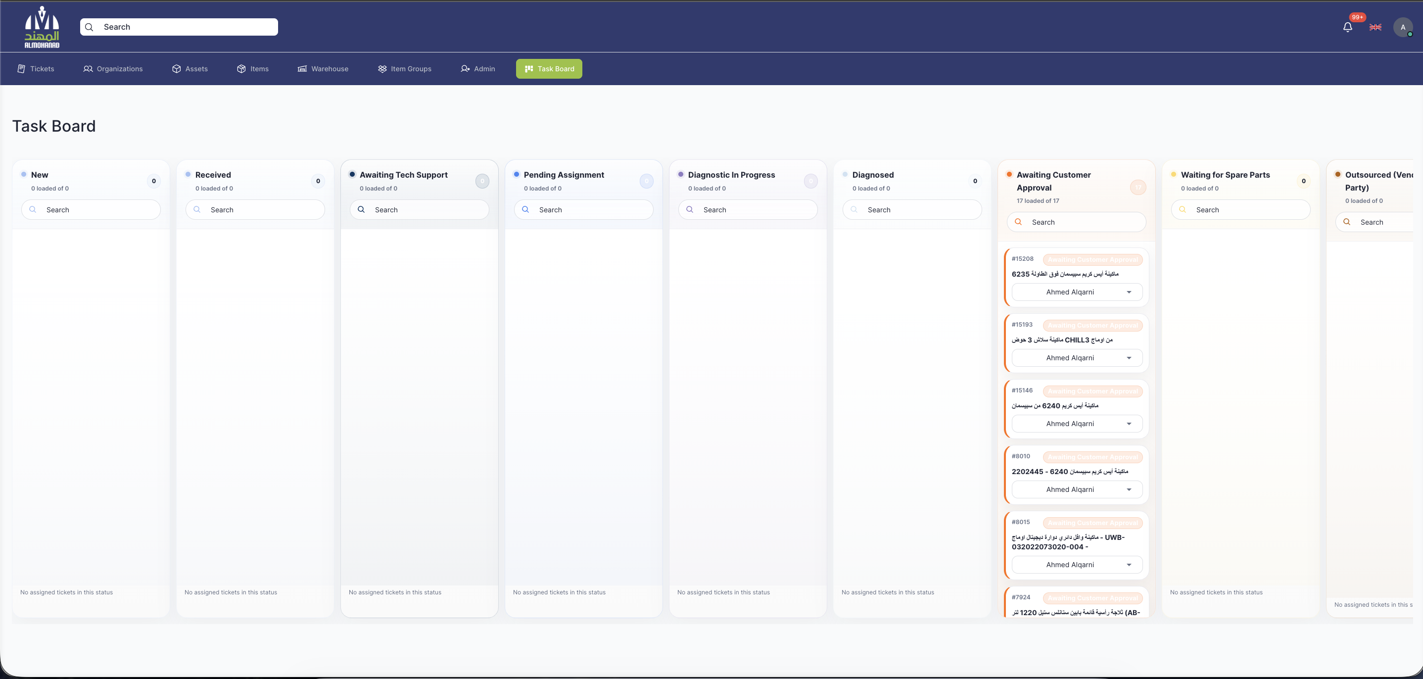 Service Management Software project preview