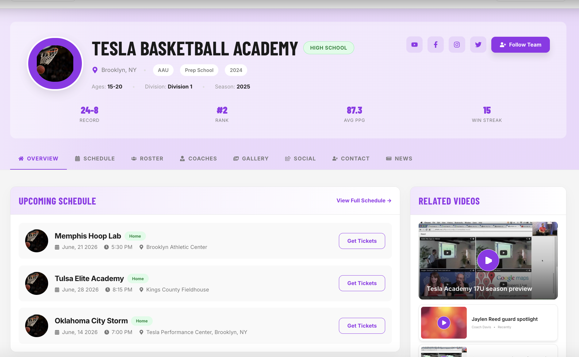 Undiscovered Hoops Subsite screenshot 1