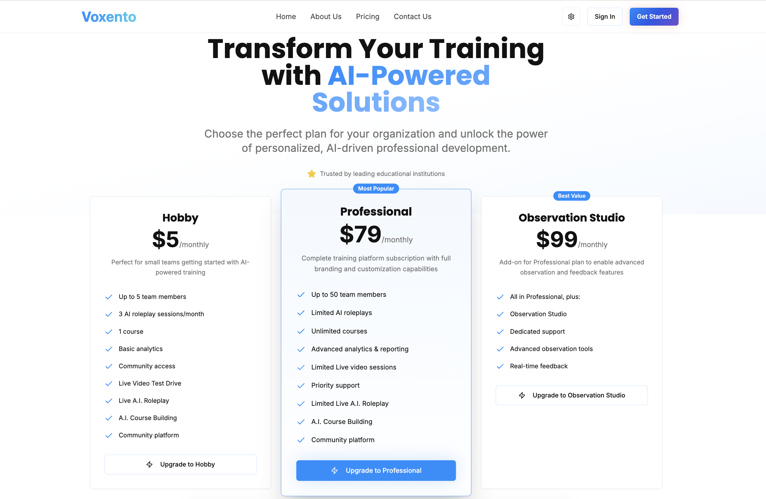 Voxento — AI Communication, Transcription & Course Audio Modules screenshot 3