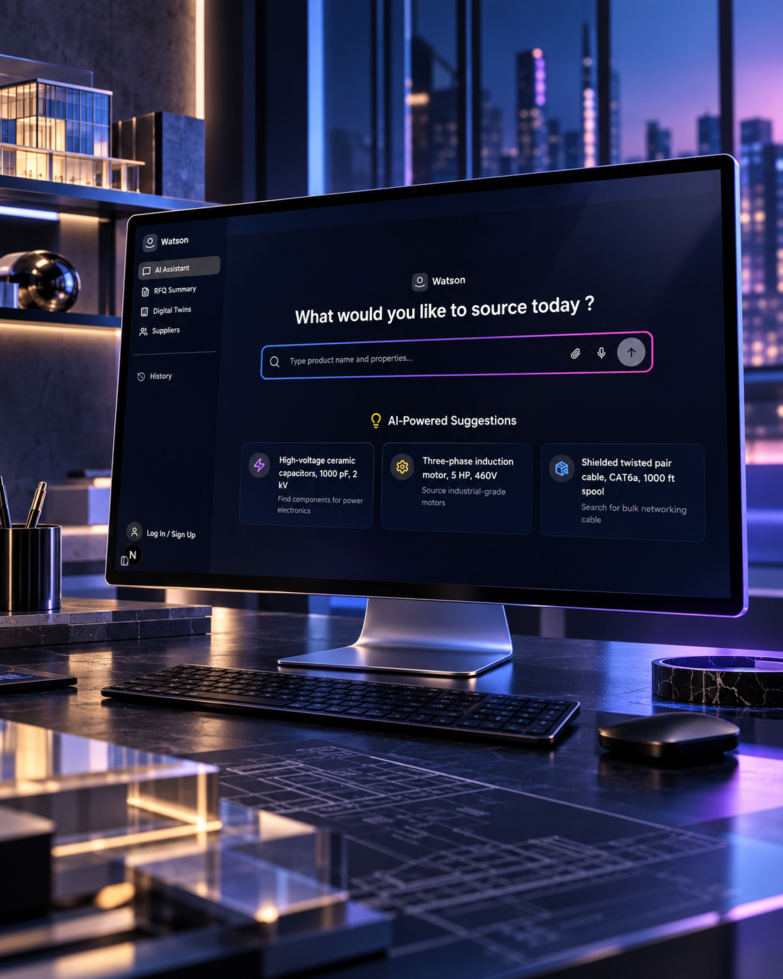 Watson Studio / TechSource AI project visual 2